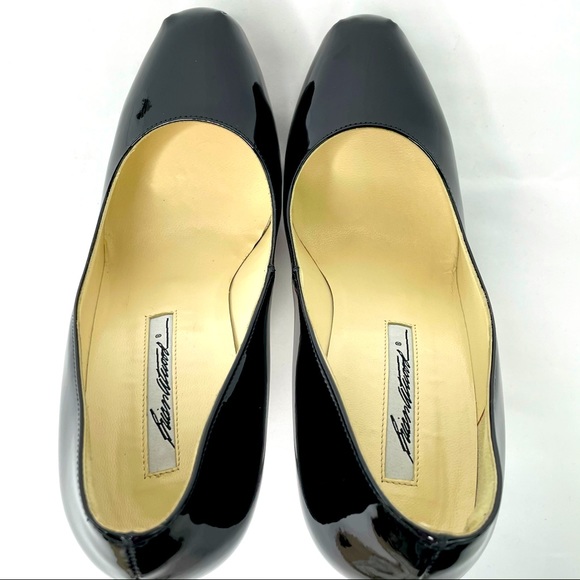 Brian Atwood Black Patent Leather Platform Pumps - Picture 6 of 10